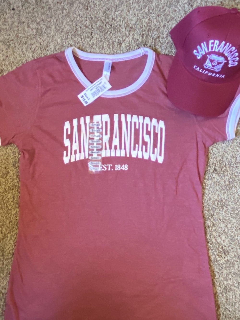 San Francisco Graphic Ringer Tee for Kids - Dusty Rose